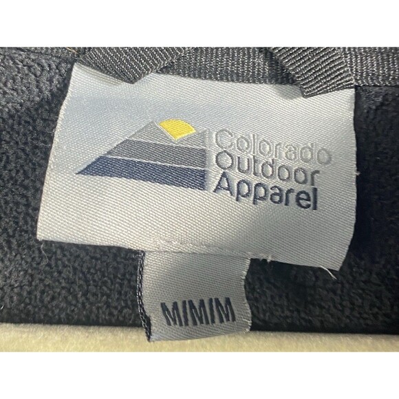 Colorado Outdoor Apparel Black Zip Up Hooded Jacket Mens Size M - Picture 3 of 3